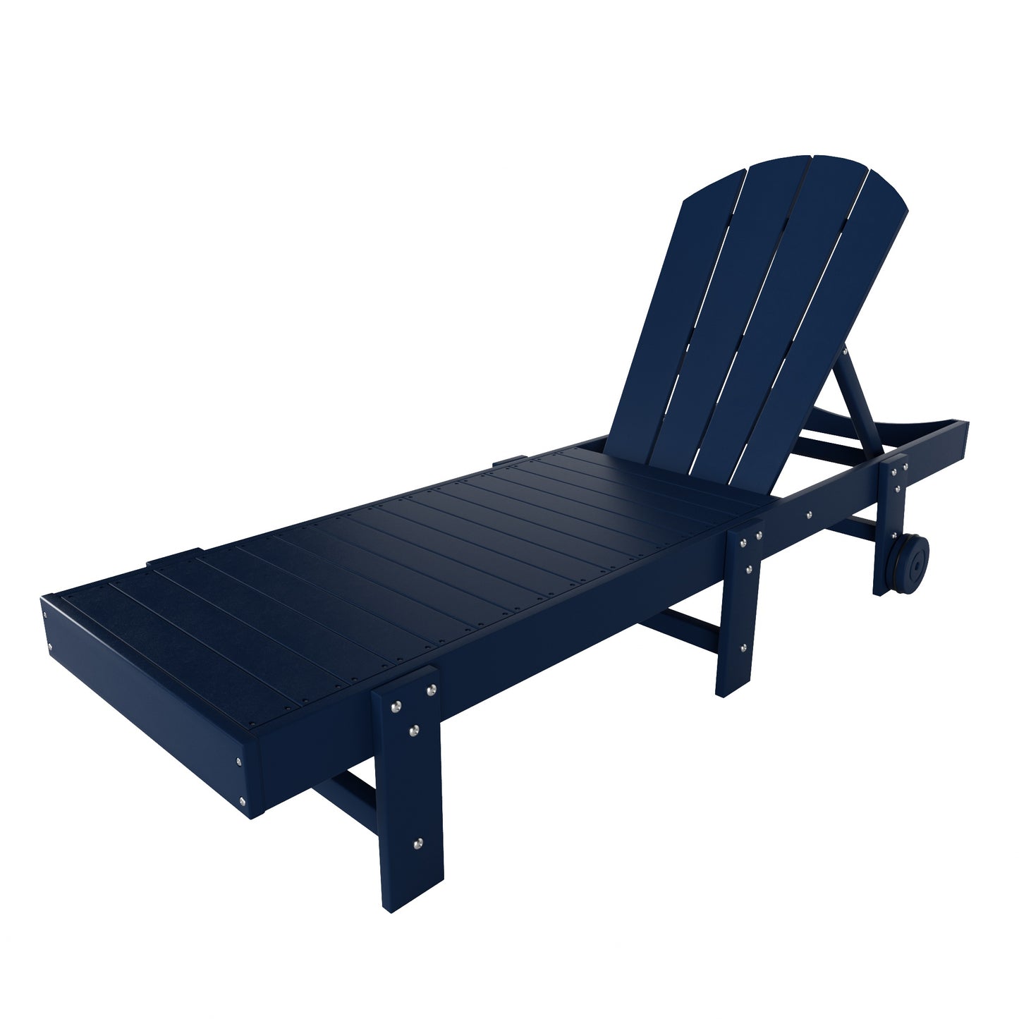 Chatham All-Weather Outdoor Adirondack Reclining Sun Lounger With Wheels