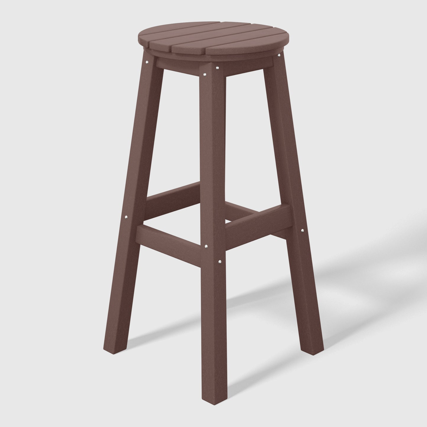 Stockholm All-Weather Outdoor Round Bar Stool (29" Height)
