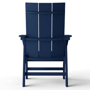 Malibu Modern All-Weather Outdoor Contoured Adirondack Dining Chair