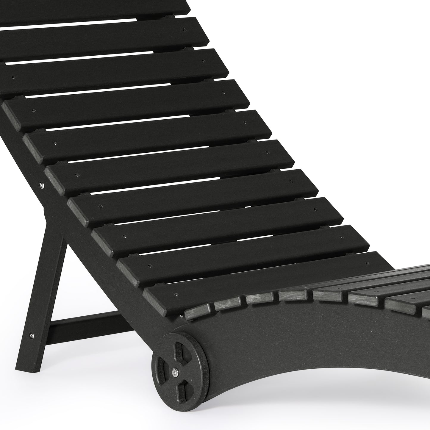 Key West Folding Pool Lounge Chair with Wheels