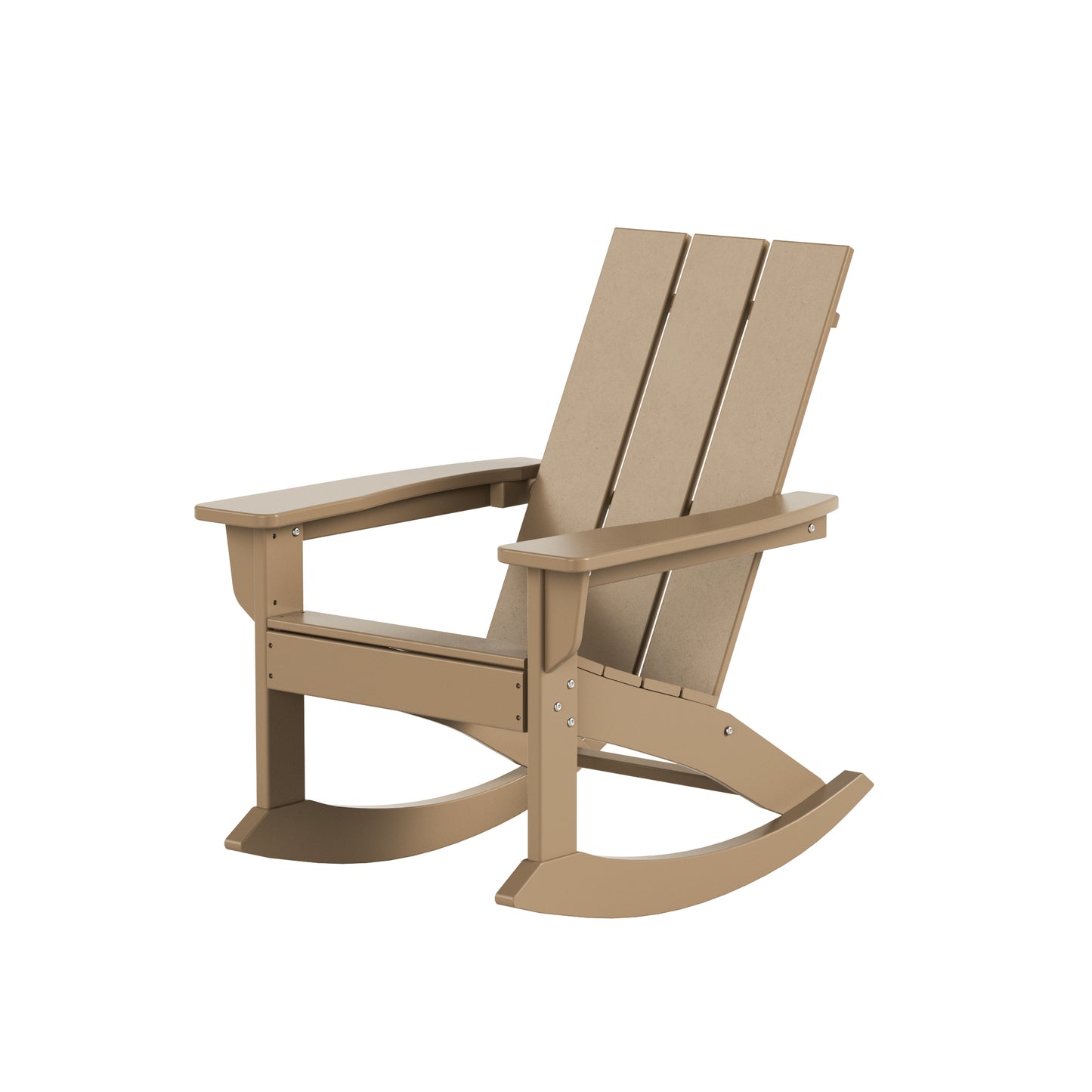 Malibu Modern All-Weather Outdoor Rocking Adirondack Chair