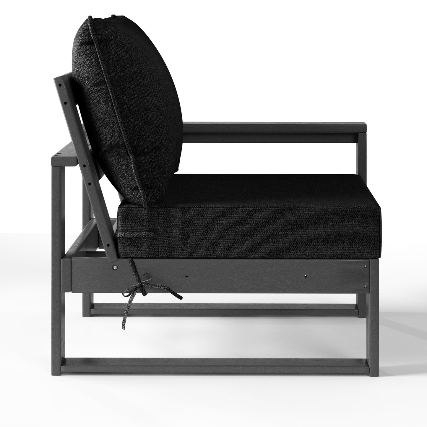 Signature All-Weather Outdoor Modular Patio Deep Seating Right Arm Chair (Right Arm Sectional Seat)