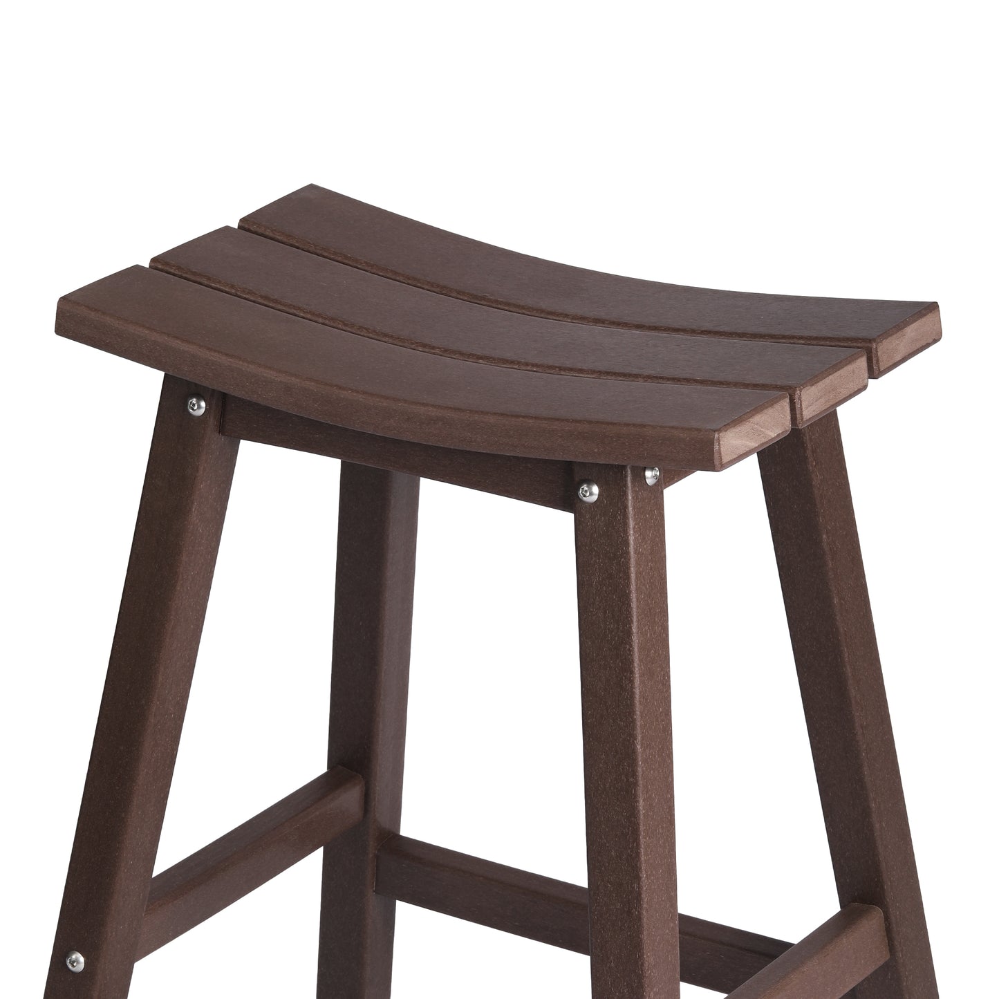 Stockholm All-Weather Outdoor Saddle Counter Stool (24" Height)