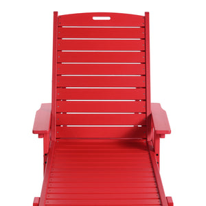 Santa Monica All-Weather Outdoor Reclining Sun Lounger with Arm Rests