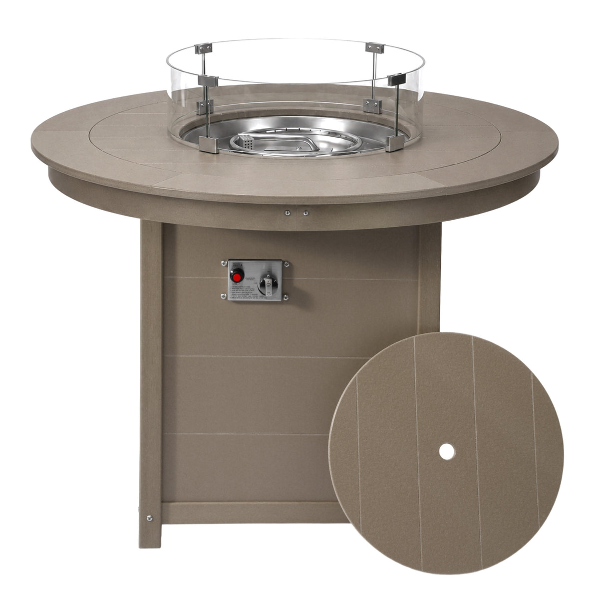 Sedona Round 47" Counter Fire Pit Table Top