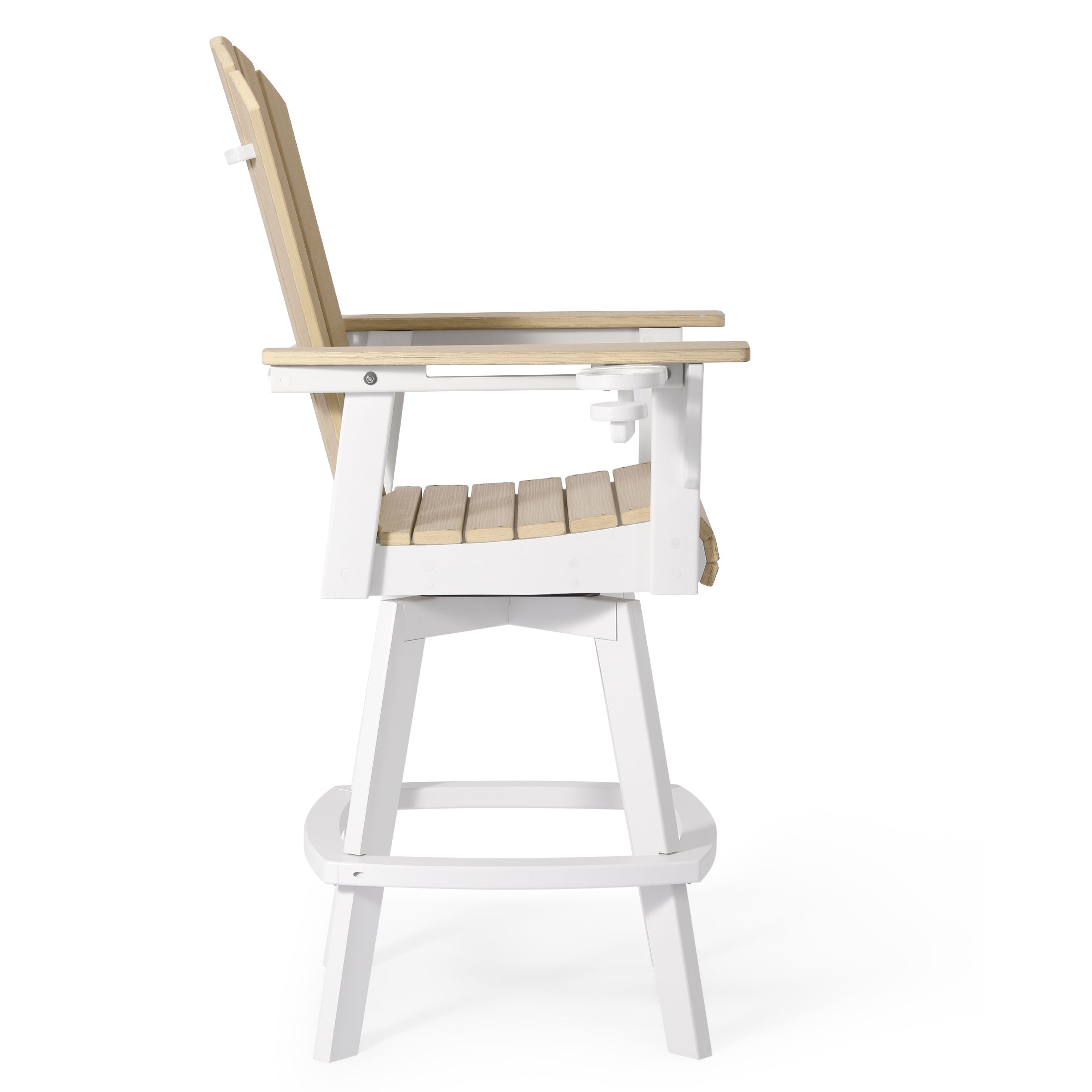 Heritage Ridge Adirondack Swivel Bar Chair With Cup Holder