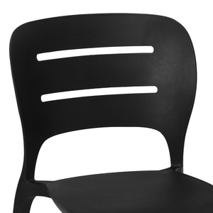 Patio Stacking Dining Side Chair (Set of 2)