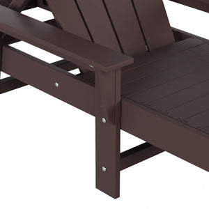 Chatham All-Weather Outdoor Adirondack Reclining Sun Lounger With Arms Rests & Wheels