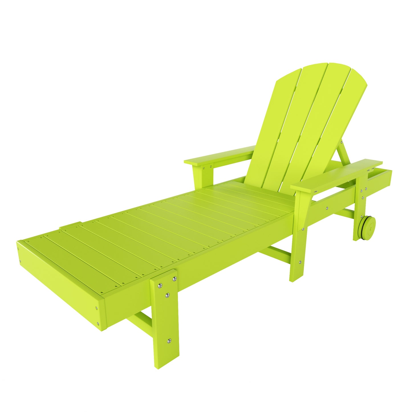 Chatham All-Weather Outdoor Adirondack Reclining Sun Lounger With Arms Rests & Wheels