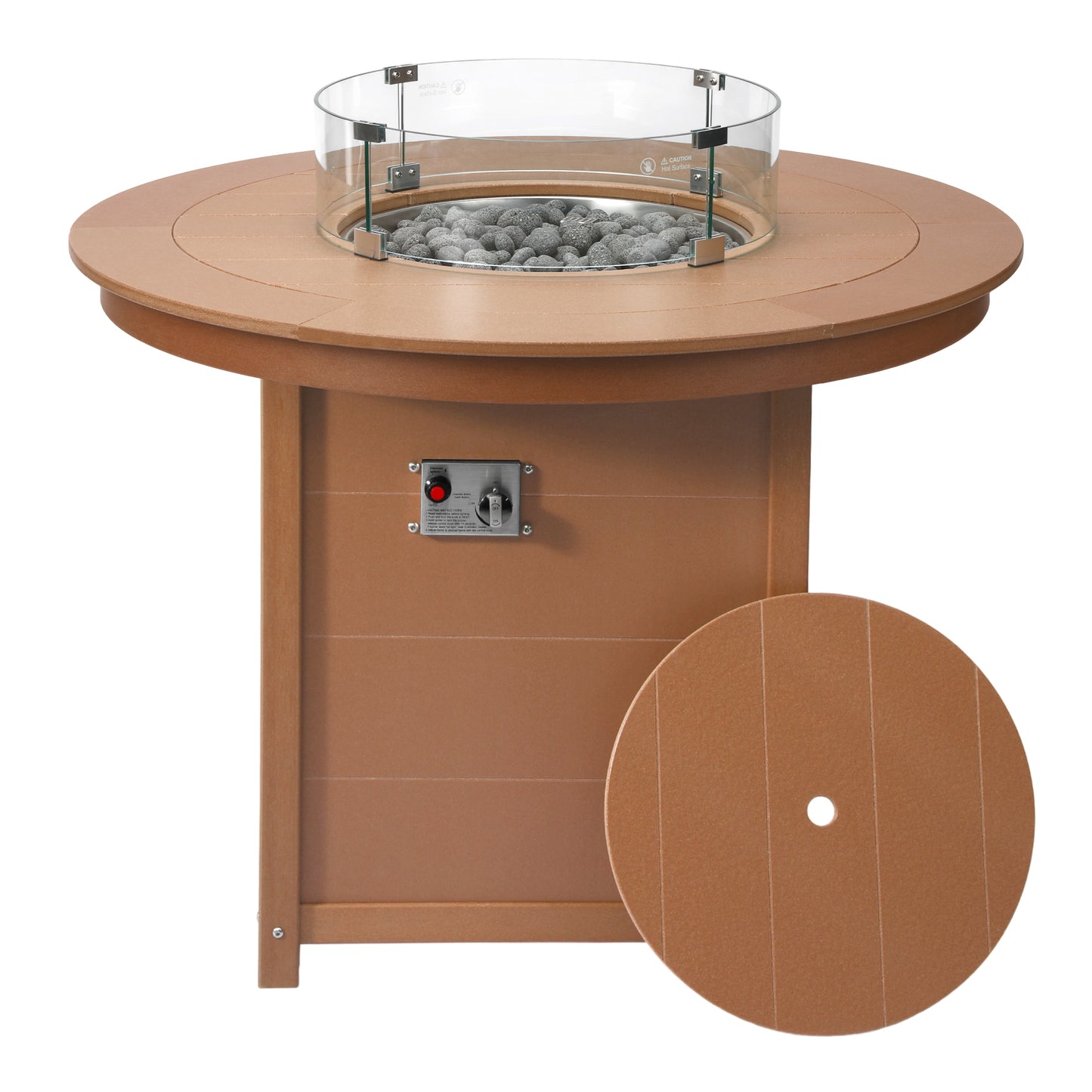 Sedona Round 47" Counter Fire Pit Table Top