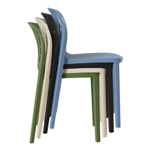 Patio Stacking Dining Side Chair (Set of 2)