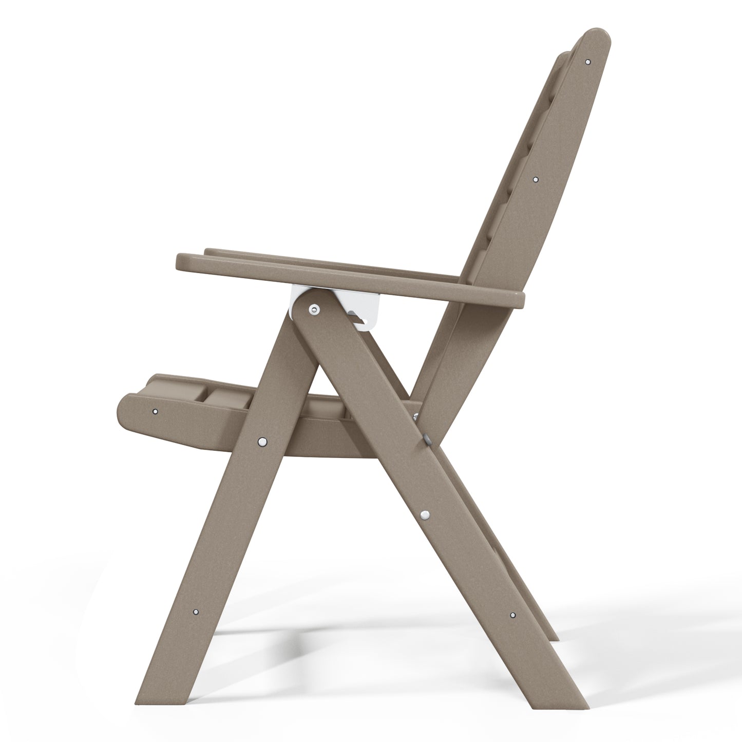 Aarhus All-Weather Outdoor Patio Folding Tall Back Dining Chair (38" High)