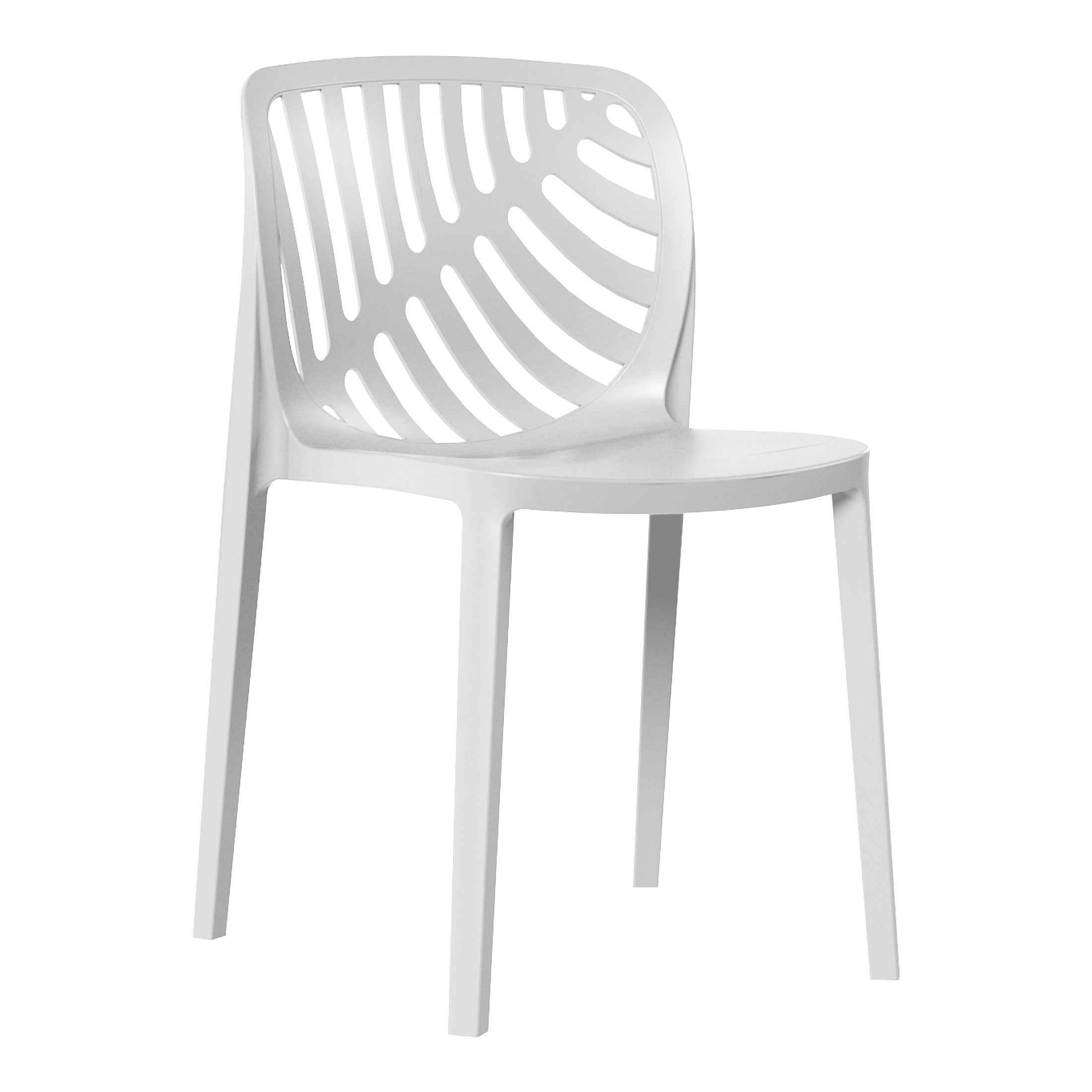 Patio Stacking Dining Side Chair (Set of 2)