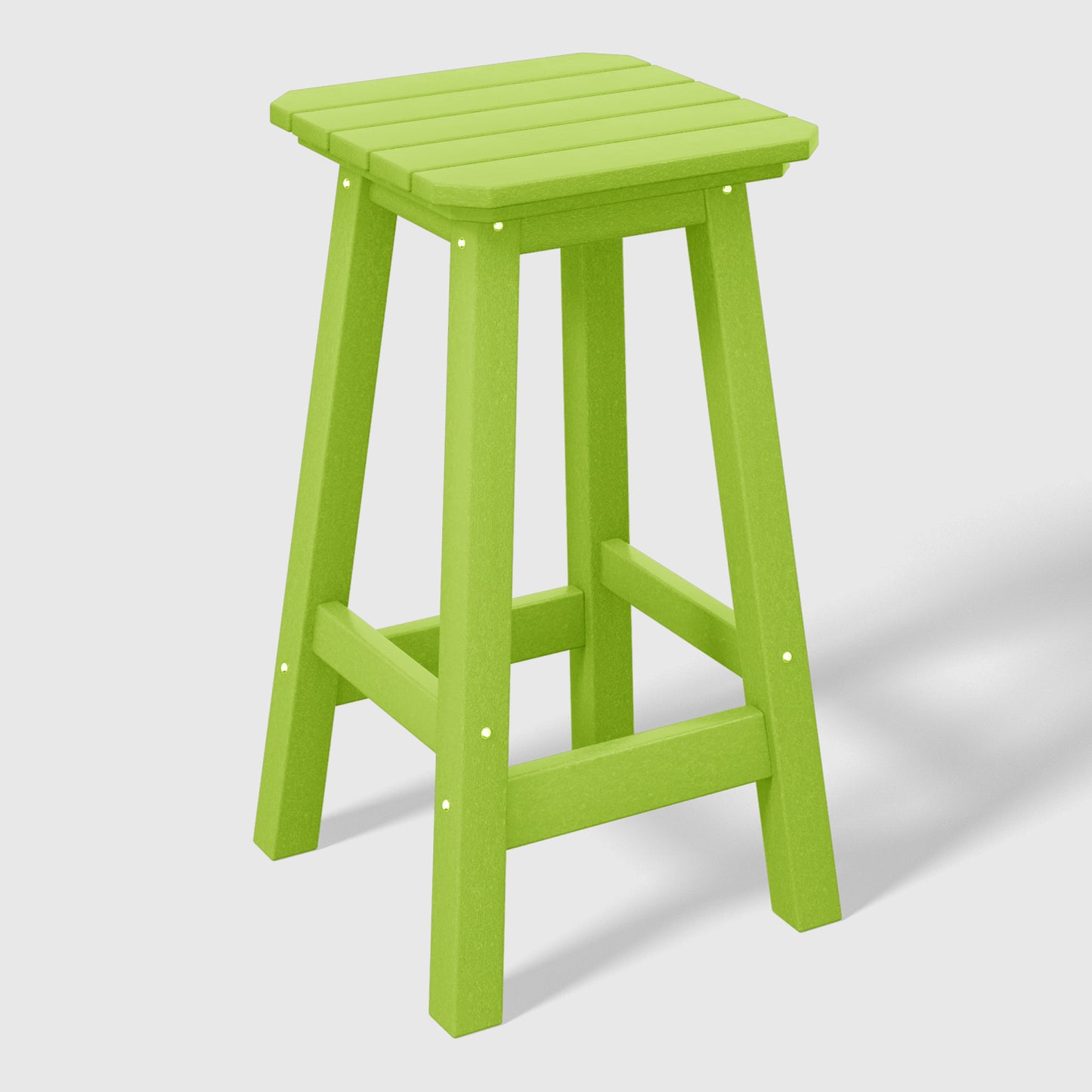 Stockholm  All-Weather Outdoor Square Counter Stool (24" Seat Height)