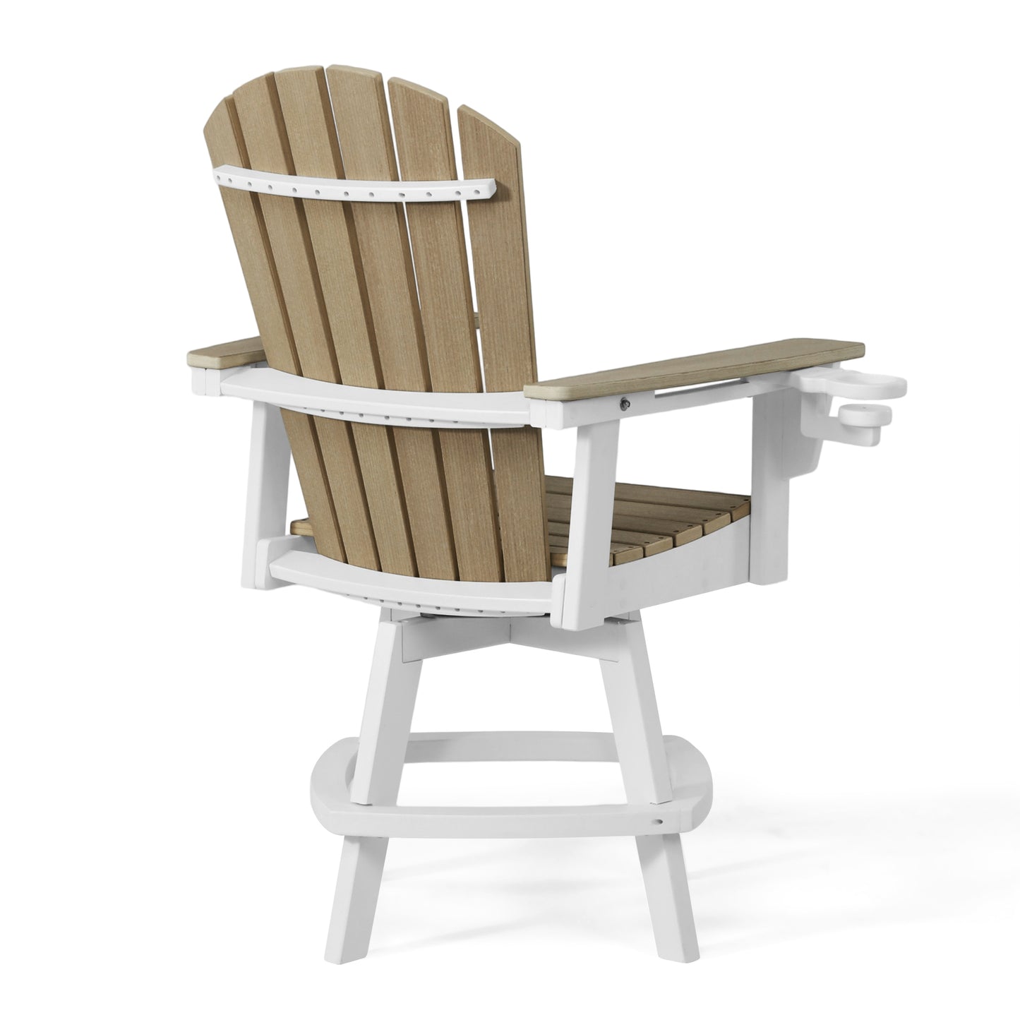 Heritage Ridge Adirondack Swivel Counter Chair With Cup Holder