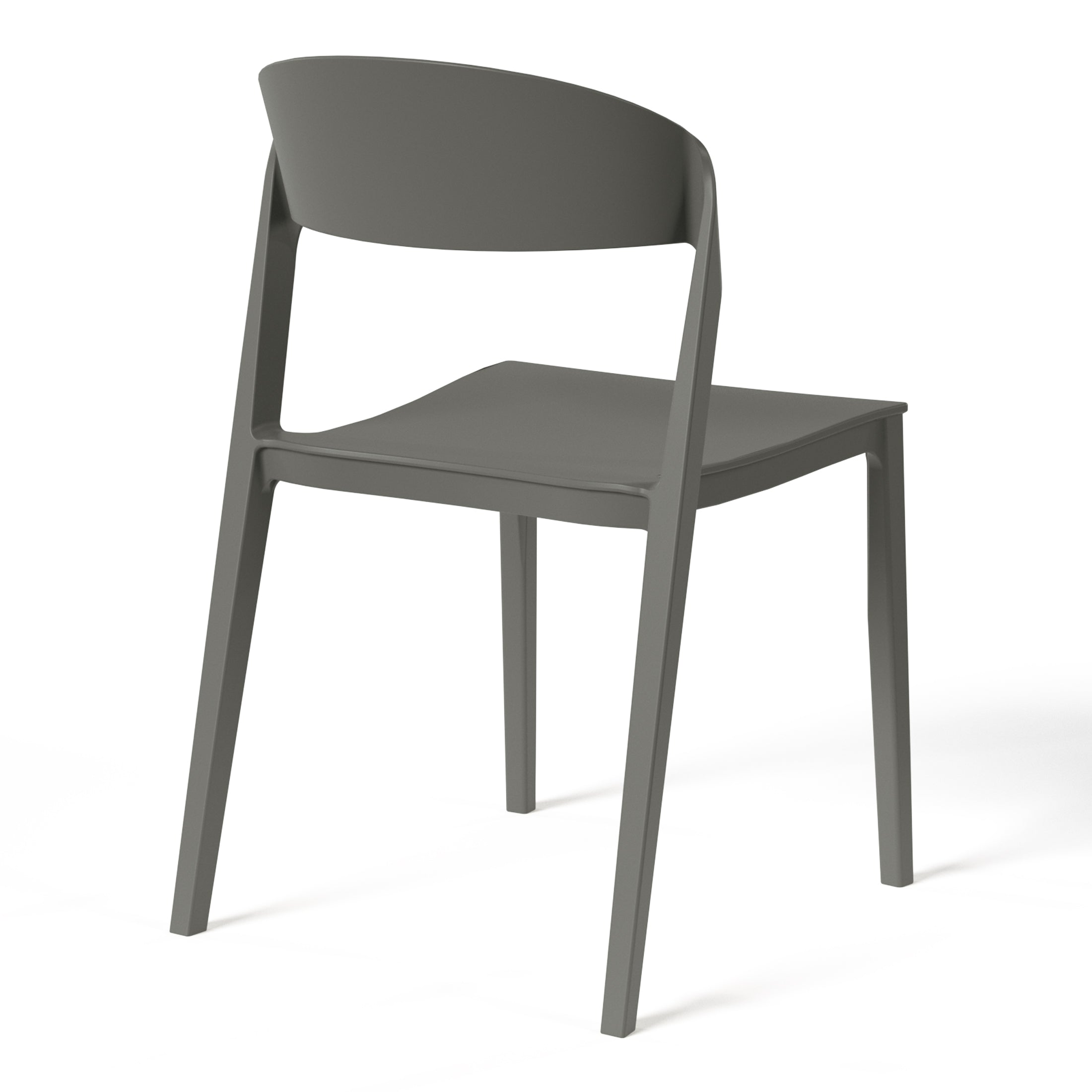 Patio Stacking Dining Side Chair (Set of 2)