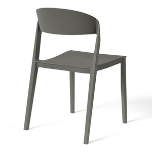 Patio Stacking Dining Side Chair (Set of 2)