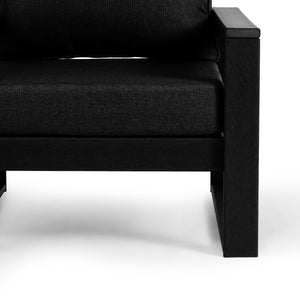Signature All-Weather Outdoor Modular Patio Deep Seating Right Arm Chair (Right Arm Sectional Seat)