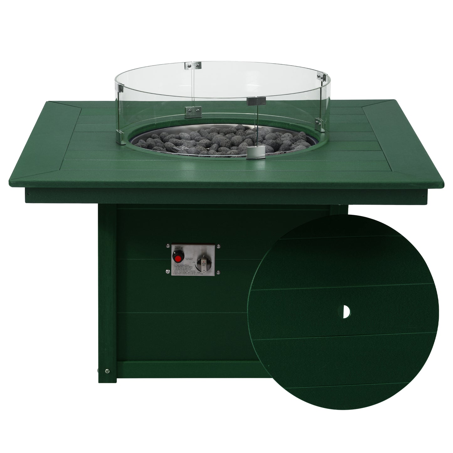 Sedona Square 42" Fire Pit Table