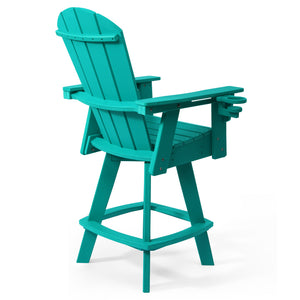 Chatham Adirondack Swivel Bar Chair with Cup Holder