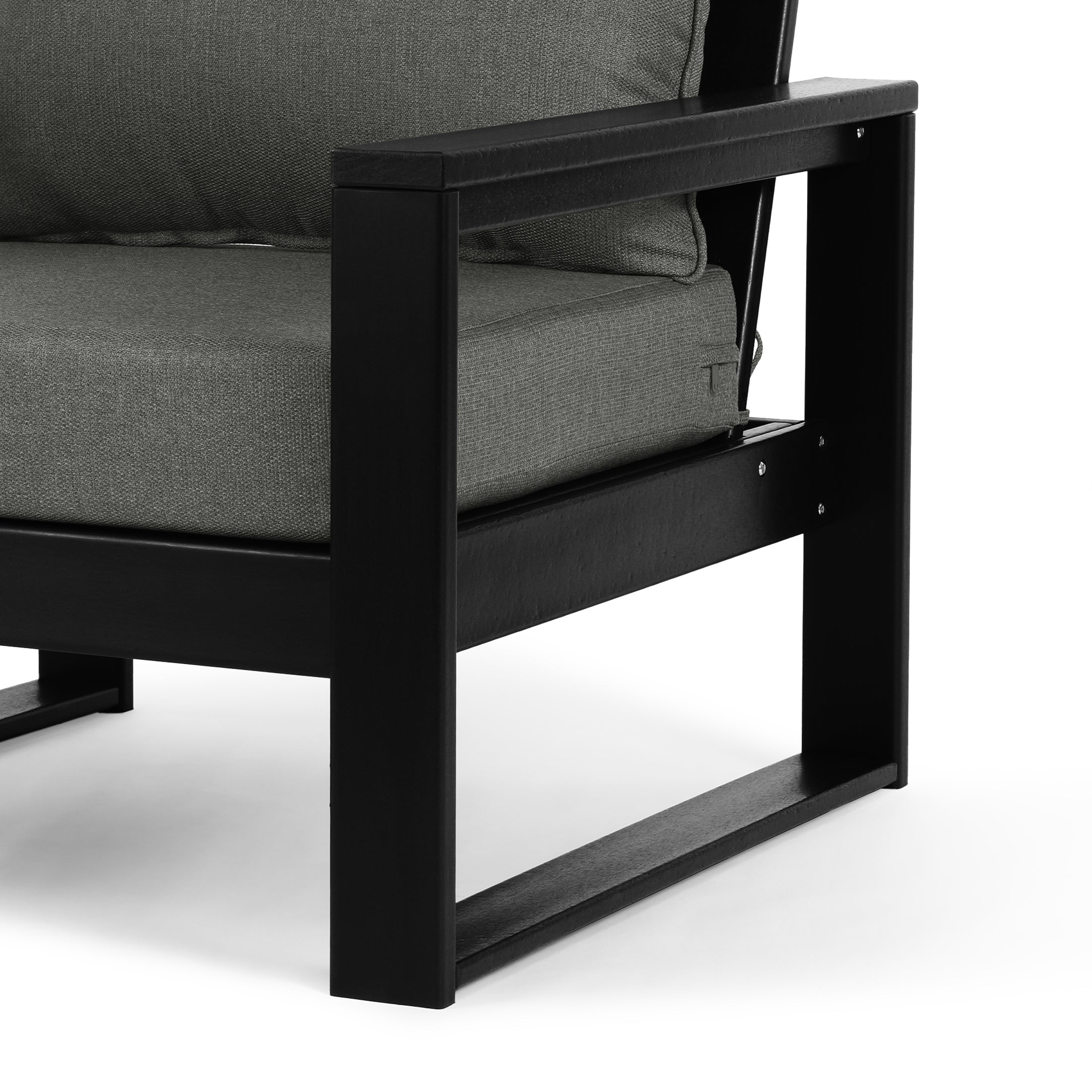 Signature All-Weather Outdoor Modular Patio Deep Seating Right Arm Chair (Right Arm Sectional Seat)