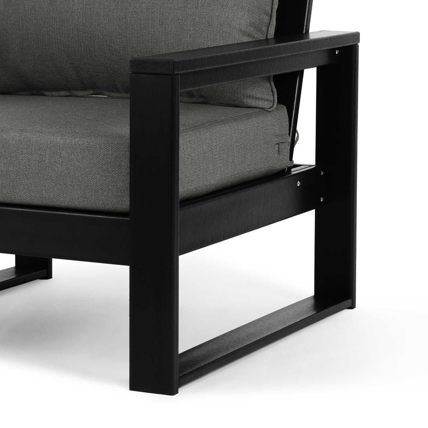 Signature All-Weather Outdoor Modular Patio Deep Seating Left Arm Chair (Left Arm Sectional Seat)