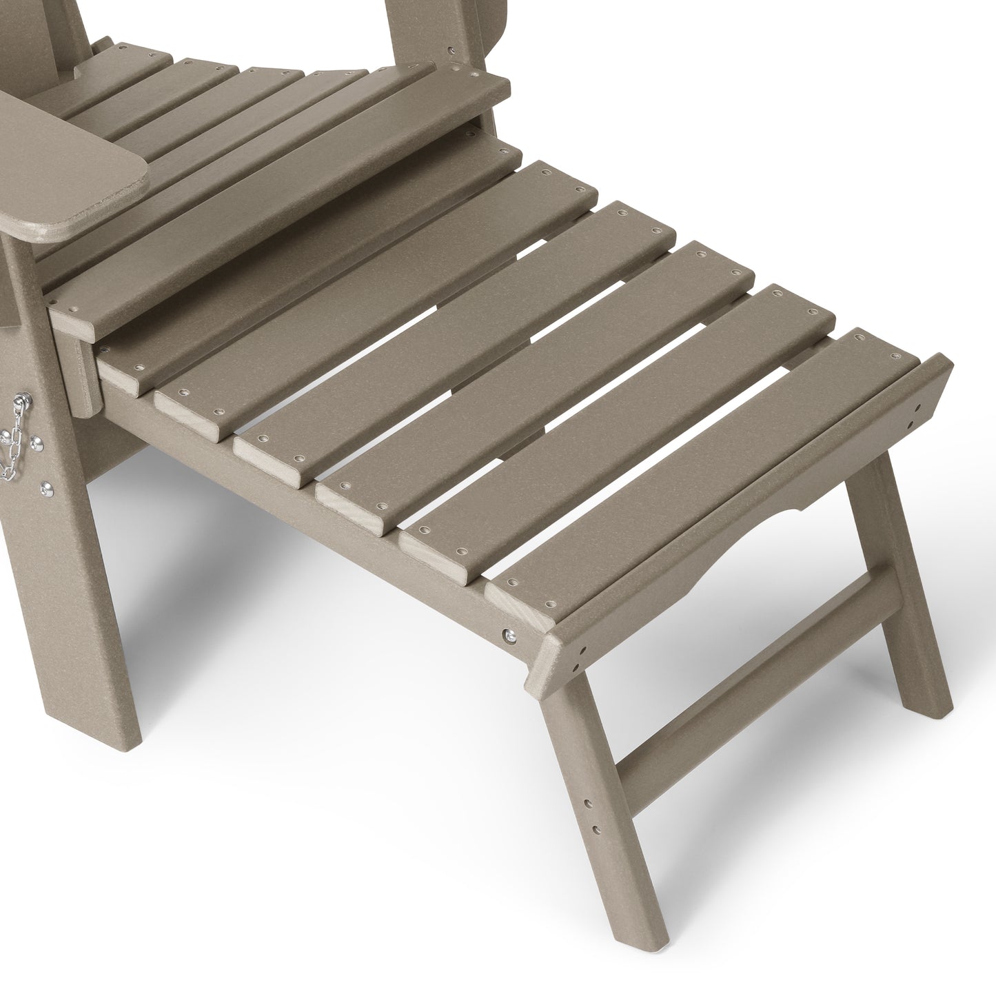 Chatham Folding Adjustable Adirondack Chair with Cup Holder and Hideaway Ottoman