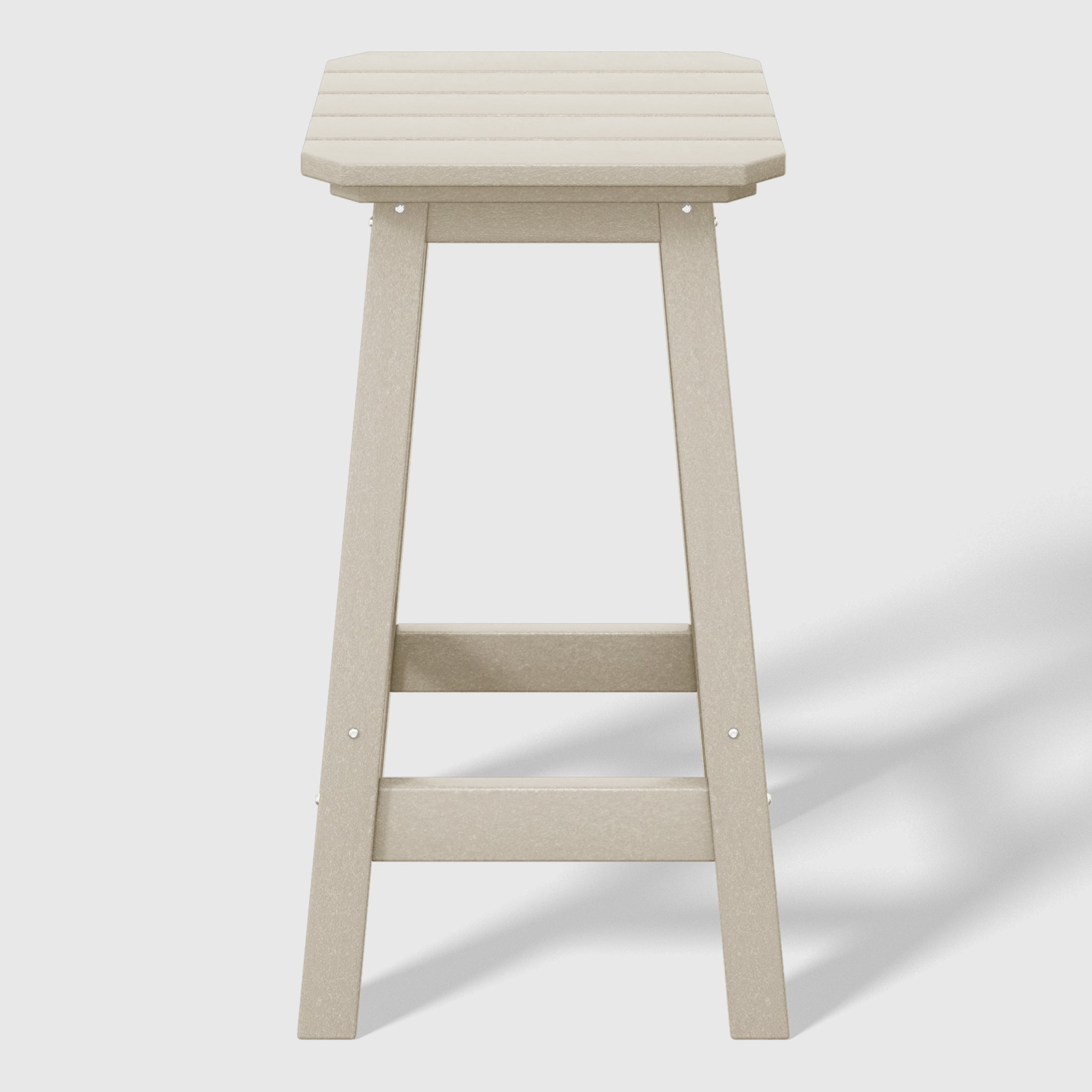 Stockholm  All-Weather Outdoor Square Counter Stool (24" Seat Height)