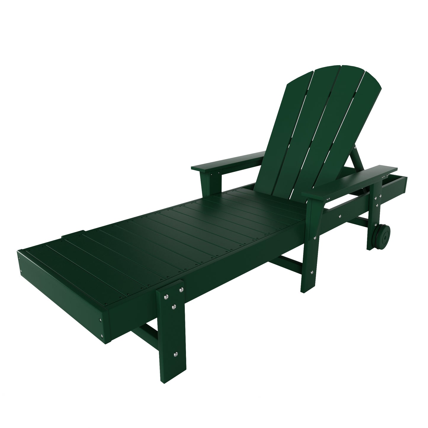 Chatham All-Weather Outdoor Adirondack Reclining Sun Lounger With Arms Rests & Wheels