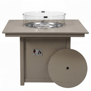 Sedona Square 42" Dining Fire Pit Table