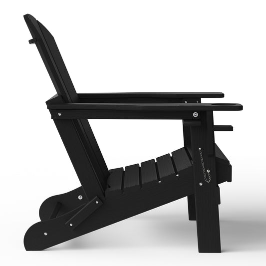 Chatham All-Weather Outdoor Folding Adirondack Chair with Cup Holder