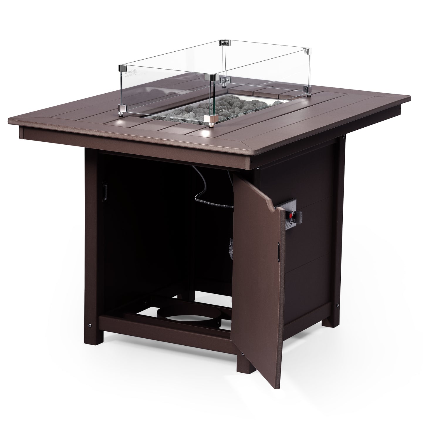 Sedona Rectangular 34" X 46" Dining Fire Pit Table