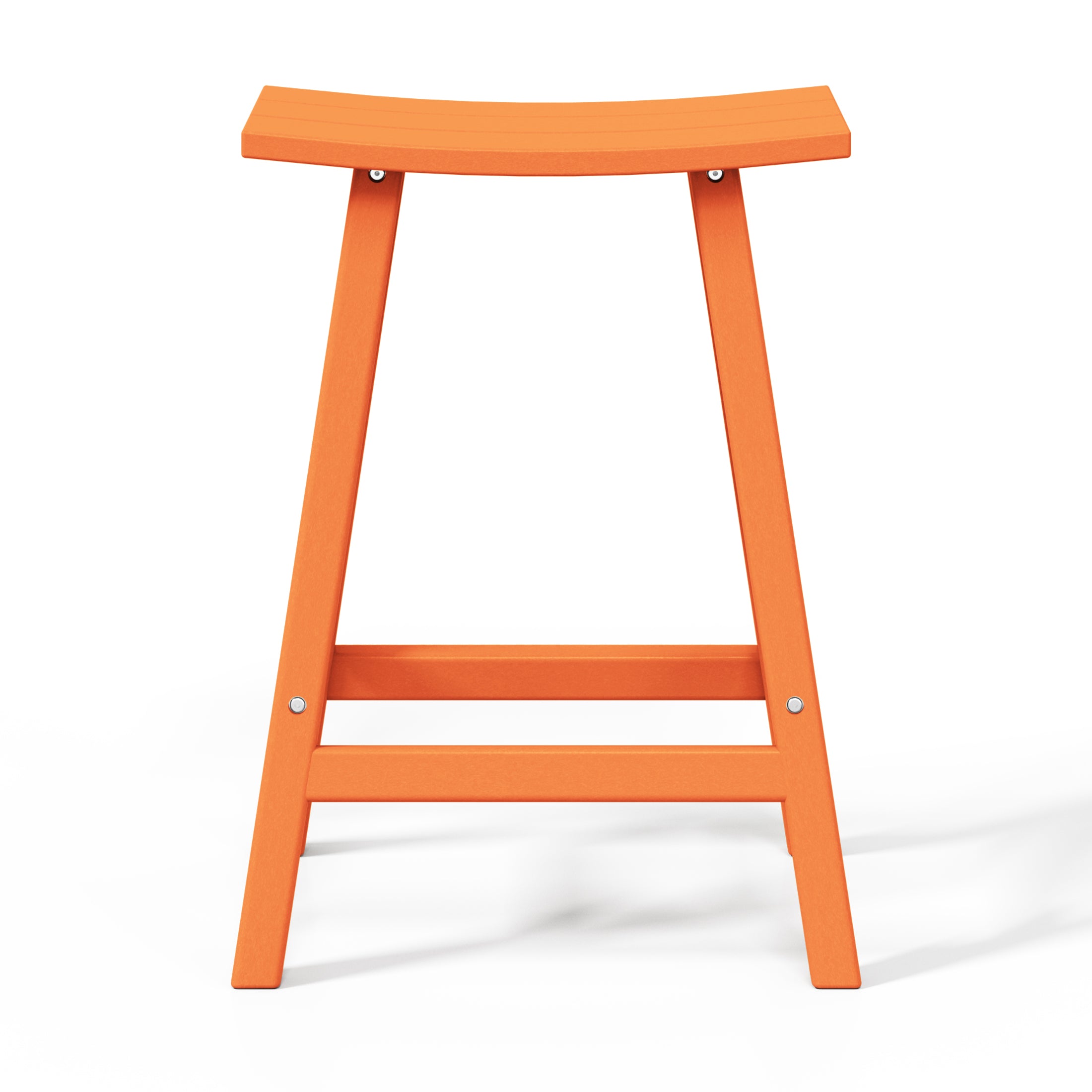 Stockholm All-Weather Outdoor Saddle Counter Stool (24" Height)