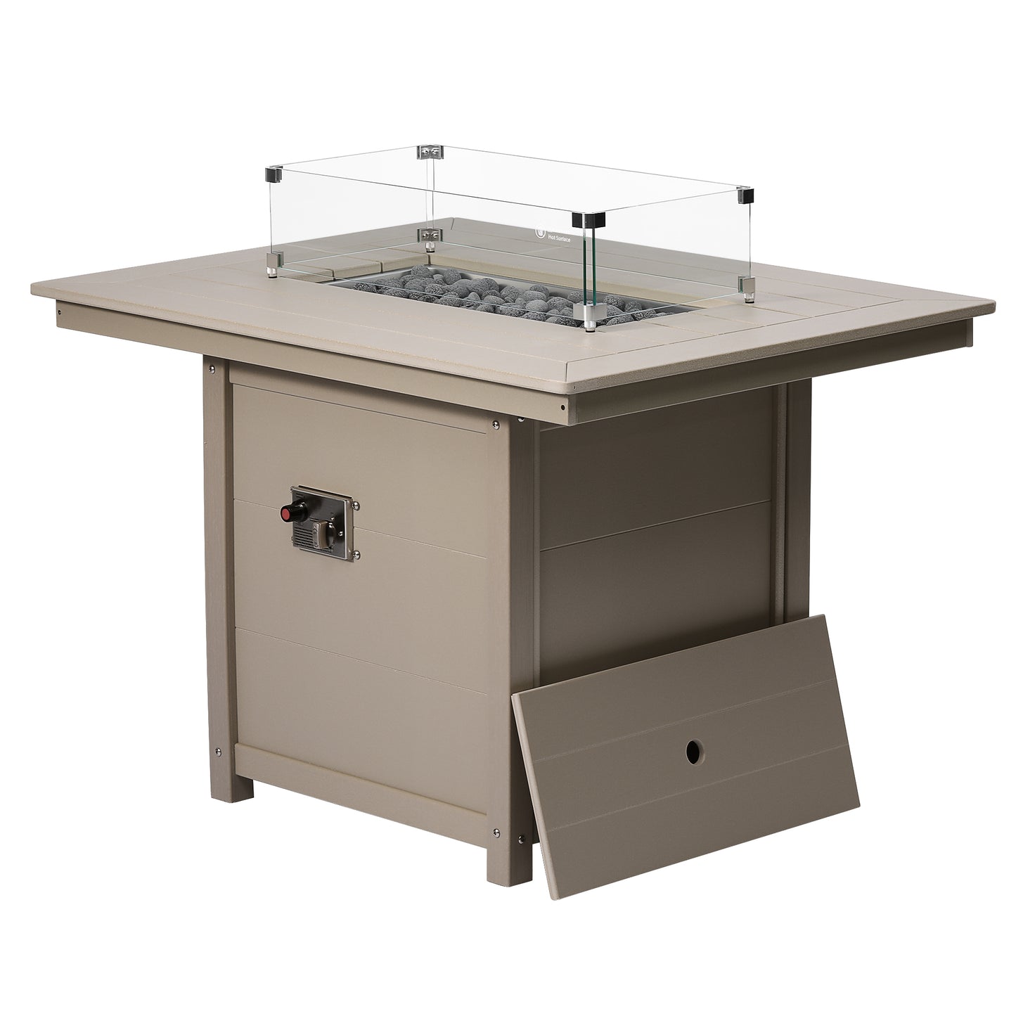 Sedona Rectangular 34" X 46" Dining Fire Pit Table