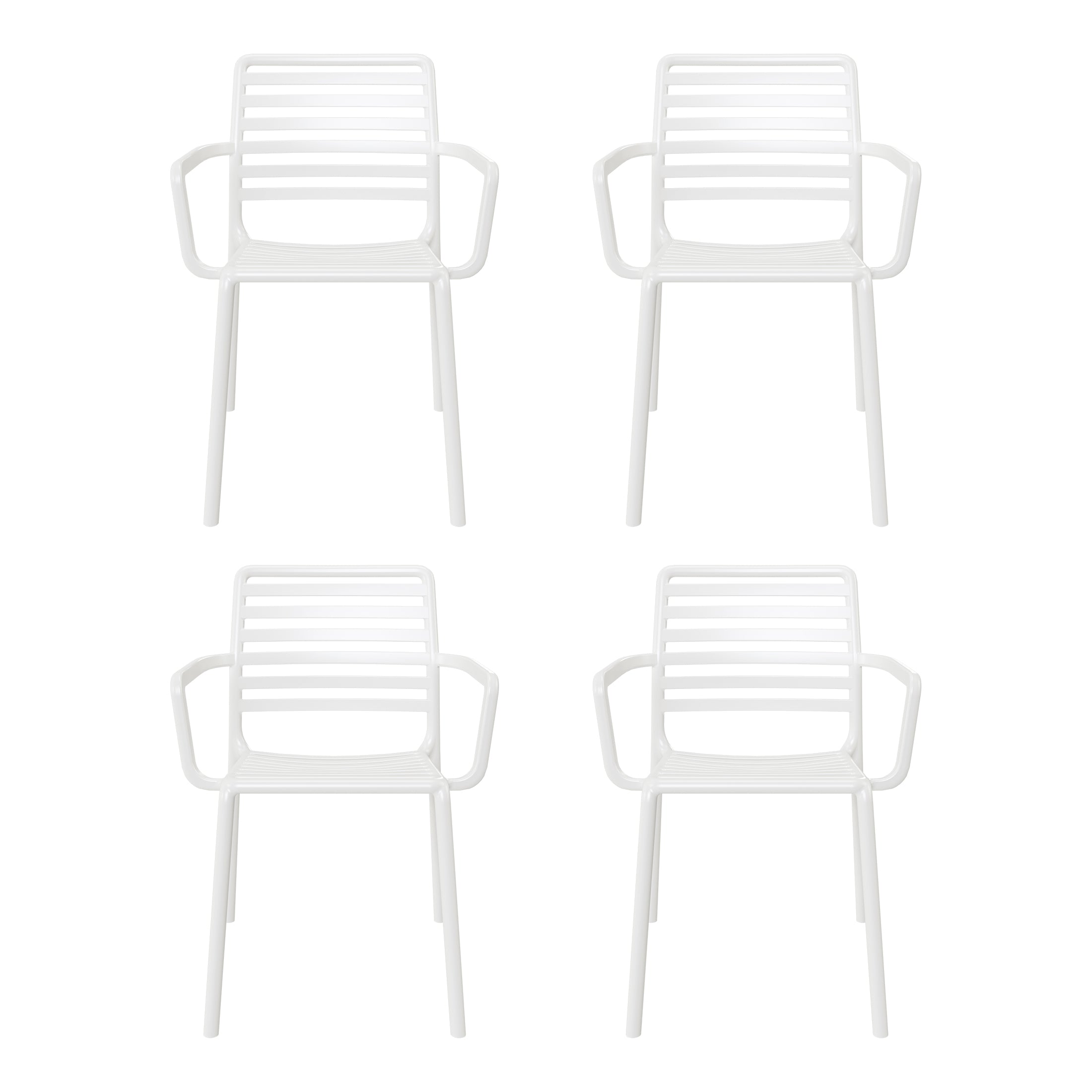 Polyform Stacking Dining Arm Chair (Set of 4)