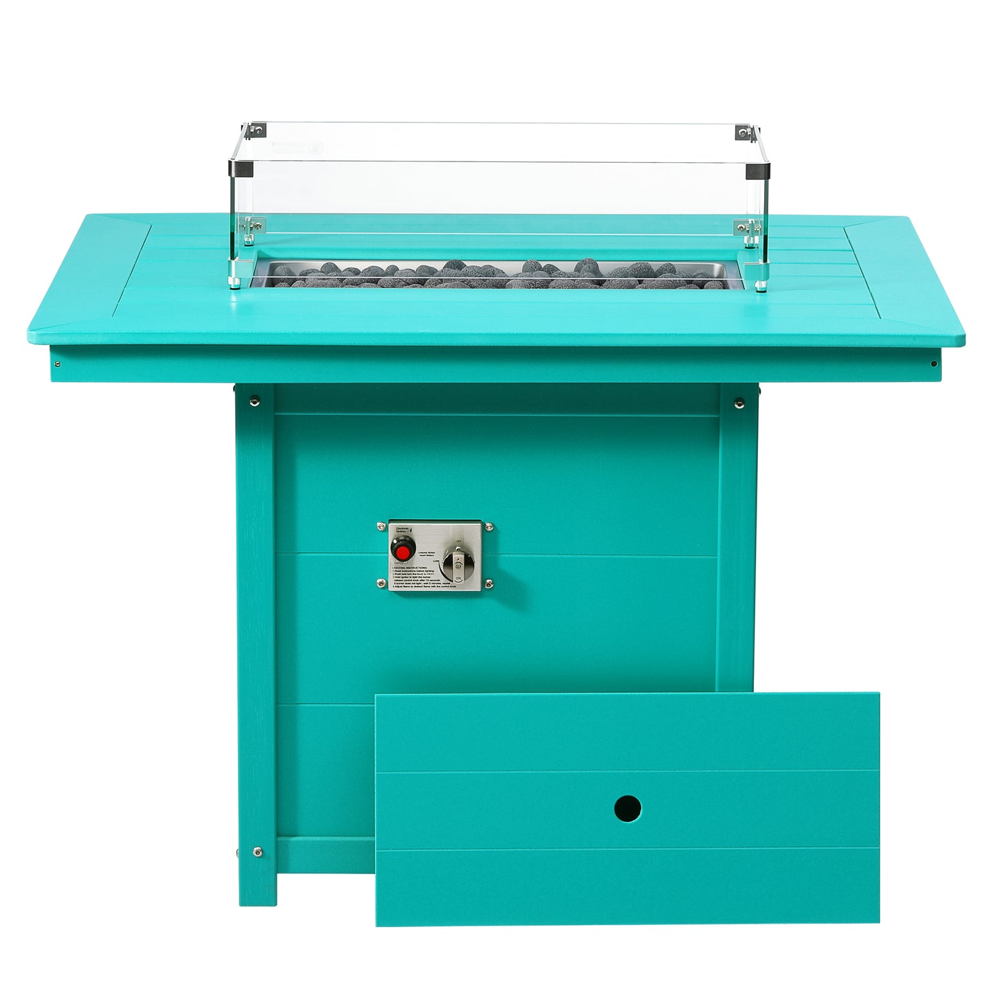 Sedona Rectangular 34" X 46" Dining Fire Pit Table