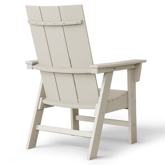 Malibu Modern All-Weather Outdoor Contoured Adirondack Dining Chair