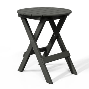 Tuscany All-Weather Outdoor Patio Round Folding Dining Table (24" Top)